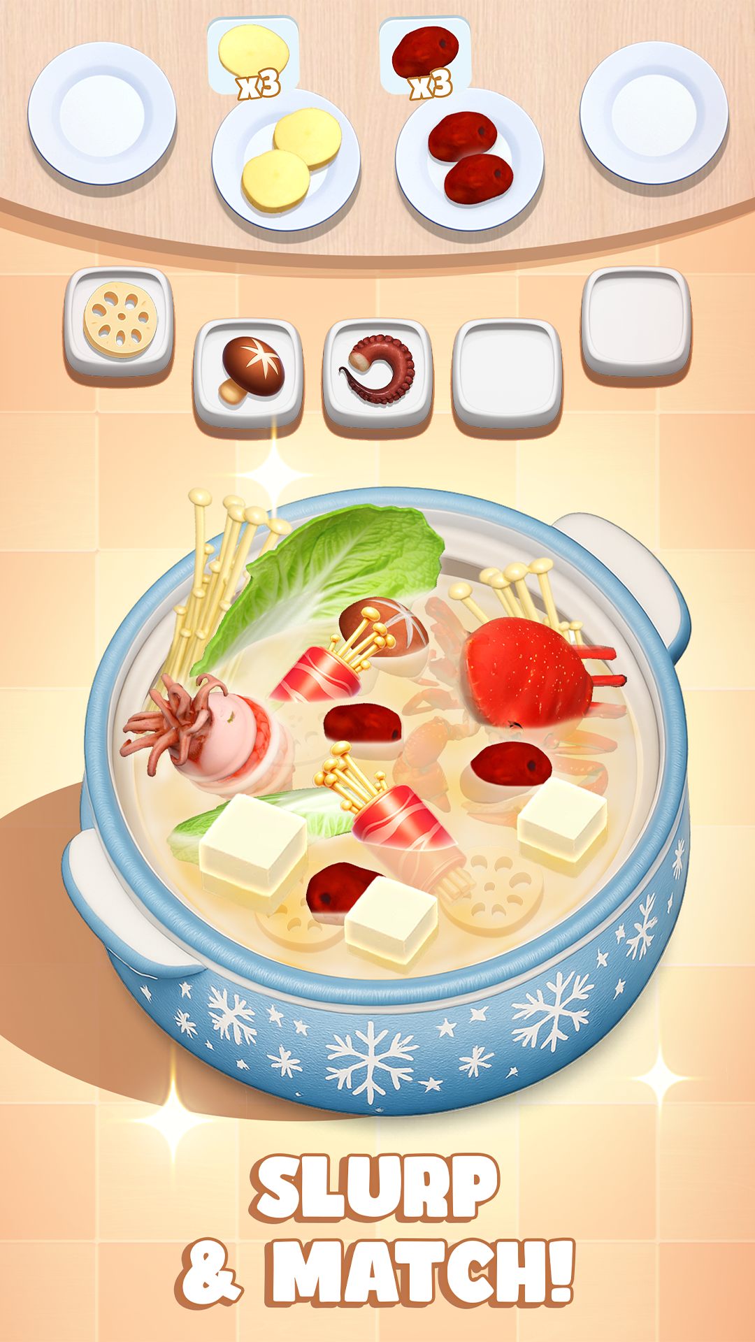 اسکرین شات 1 بازی Hotpot Frenzy: Food Sort