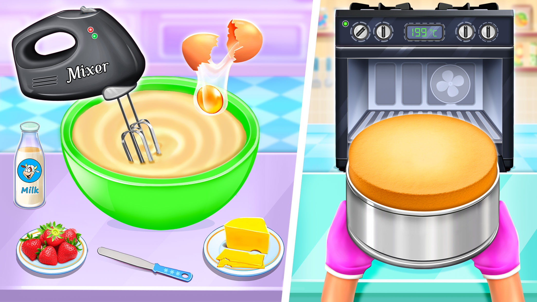 اسکرین شات 4 بازی Cake Maker: Cooking Cake Games