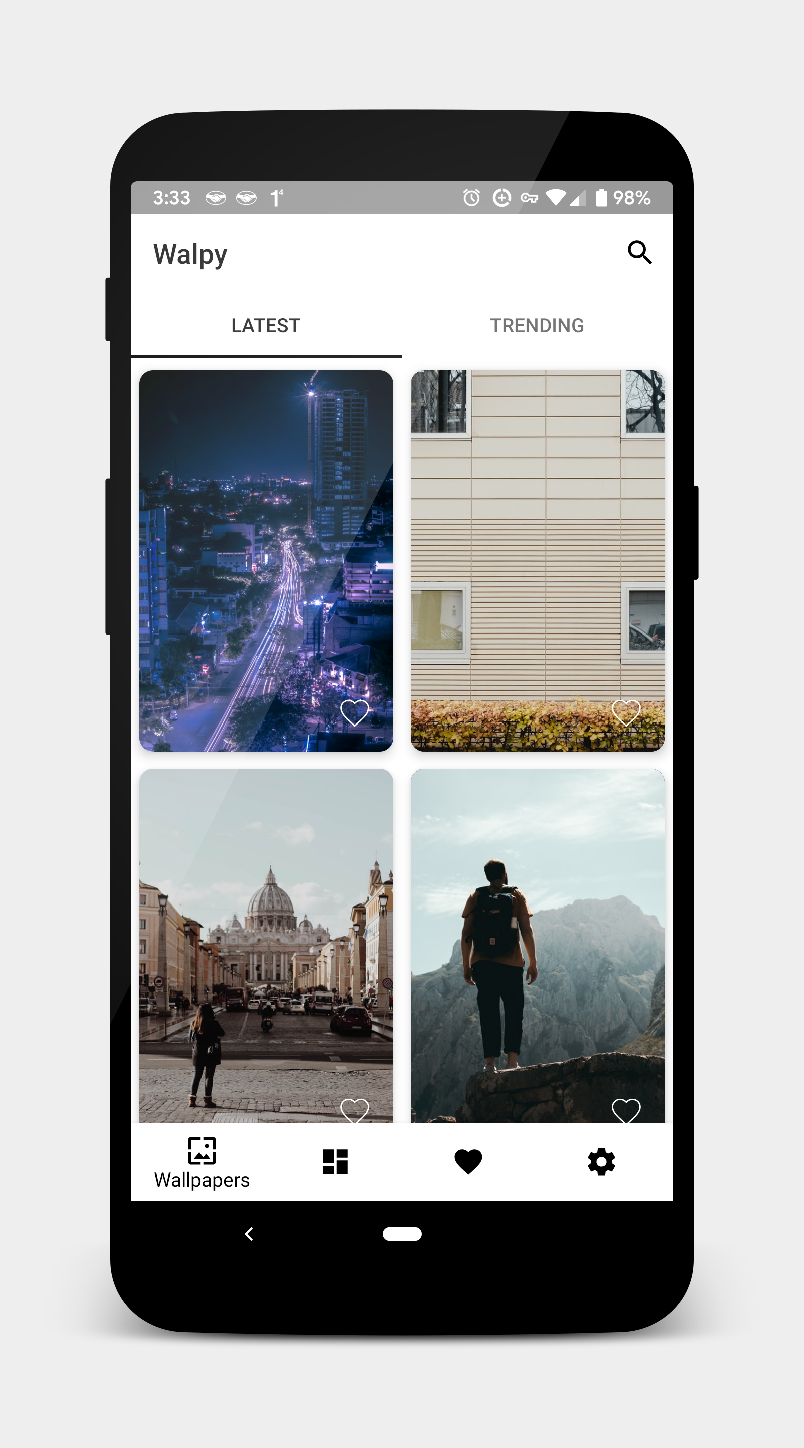 اسکرین شات 1 برنامه Walpy - Wallpapers