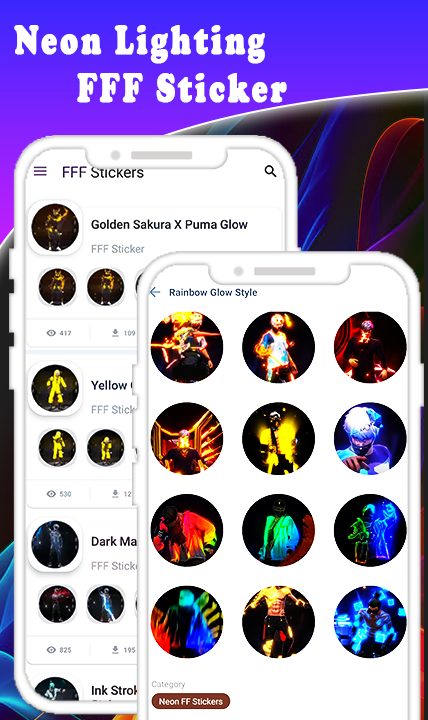 اسکرین شات 4 برنامه FFF FF Stickers - WAStickerApp