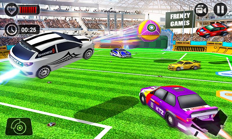 اسکرین شات 2 برنامه Soccer Car Ball Game
