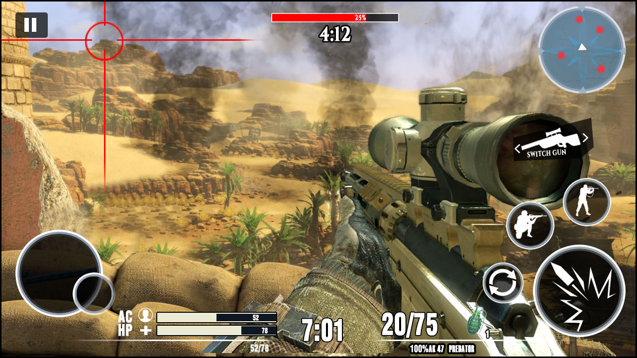 اسکرین شات 2 بازی Desert Sniper 3D: Battleground