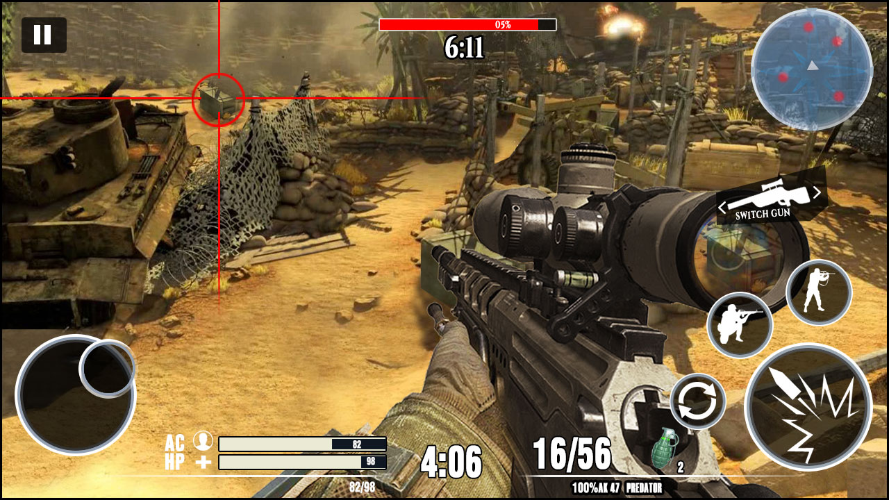اسکرین شات 5 بازی Desert Sniper 3D: Battleground