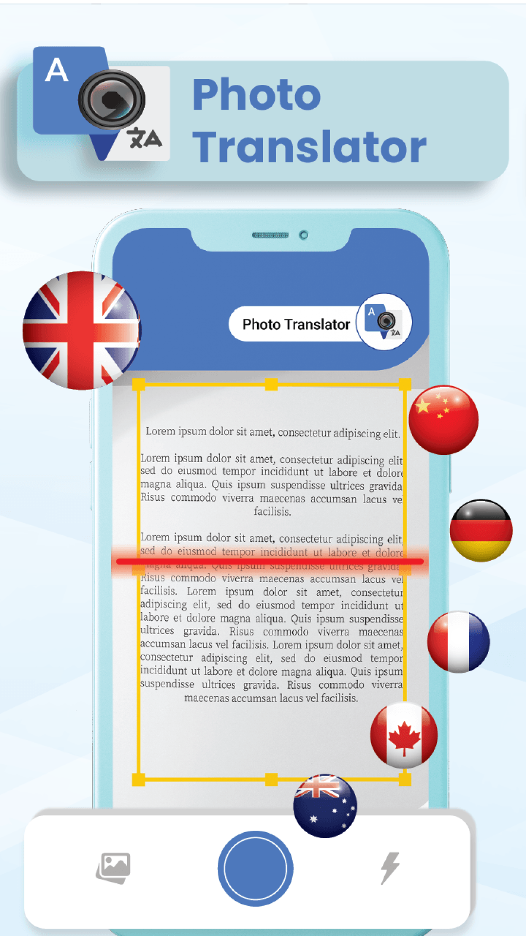 اسکرین شات 5 برنامه Photo & PDF Translator App