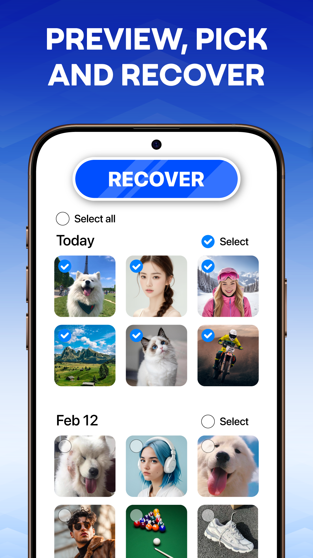اسکرین شات 2 برنامه File Recovery: Photo & Video