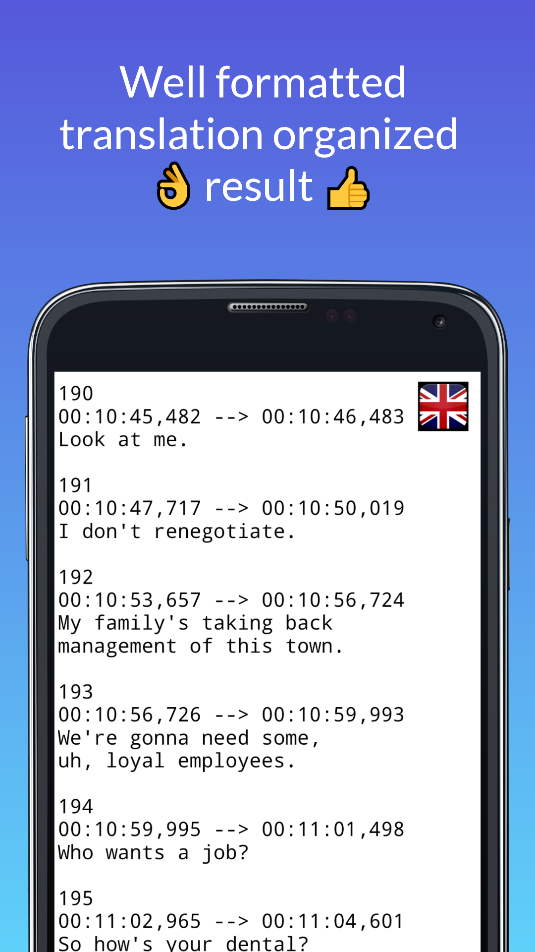 اسکرین شات 8 برنامه File Translator Subtitle srt