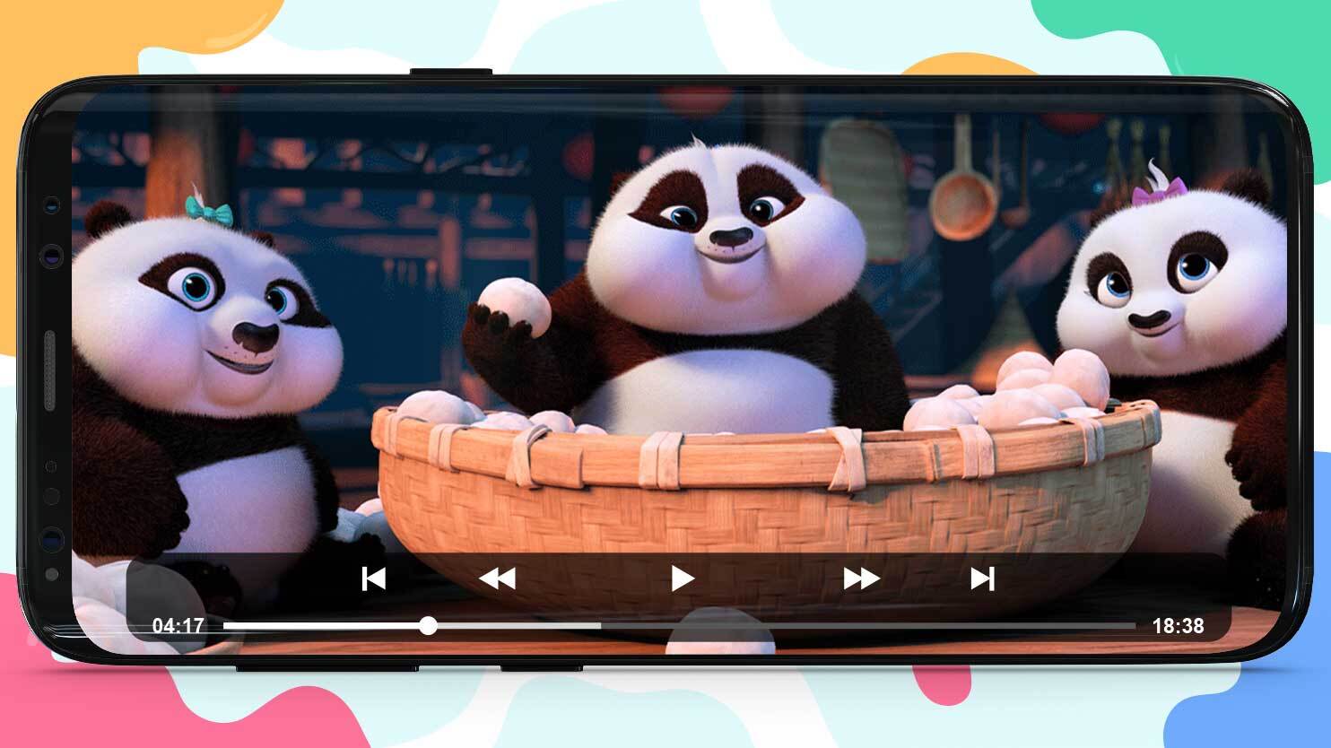 اسکرین شات 2 بازی کارتون و بازی پاندای کونگ فو کار 1