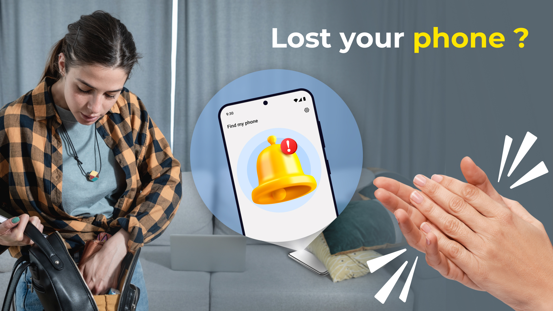 اسکرین شات 1 برنامه Find My Phone by Clap