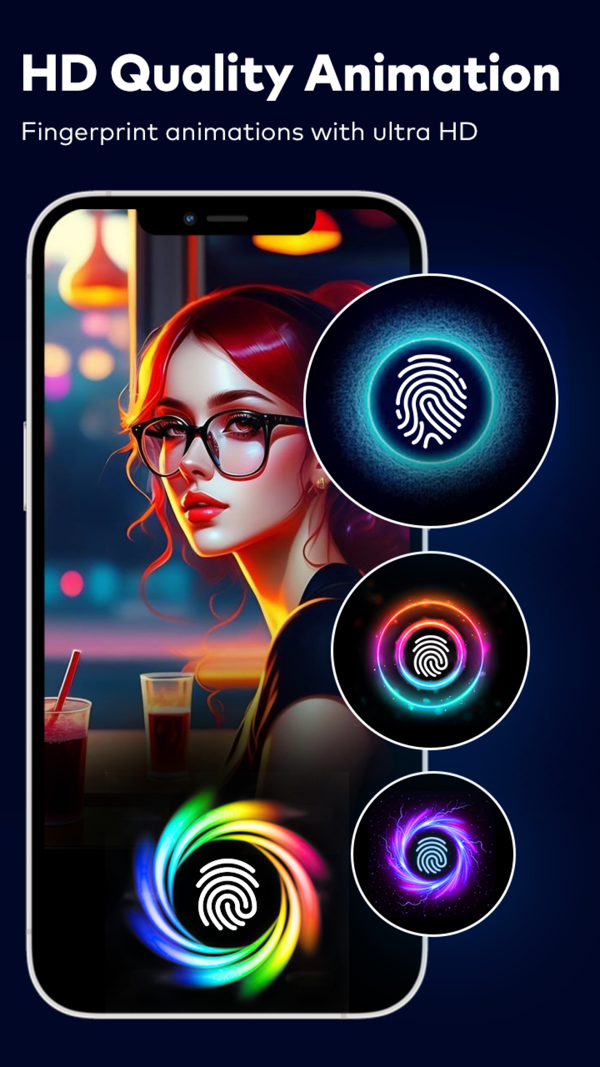 اسکرین شات 1 برنامه Fingerprint LIVE Lock Screen