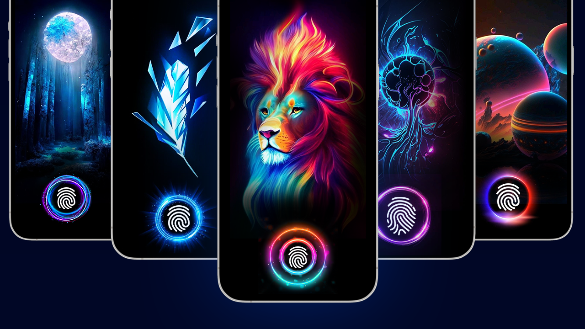 اسکرین شات 5 برنامه Fingerprint LIVE Lock Screen