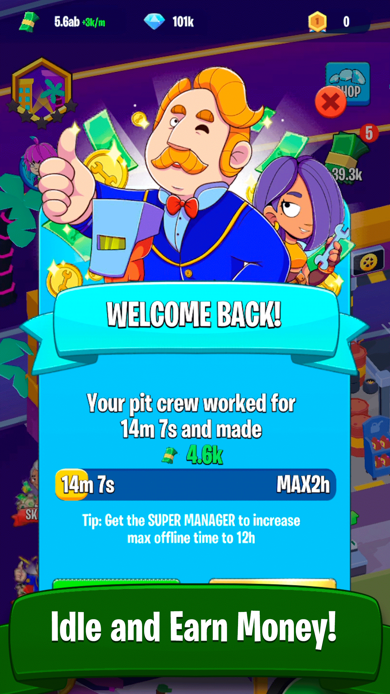 اسکرین شات 2 بازی Garage Empire - Idle Tycoon