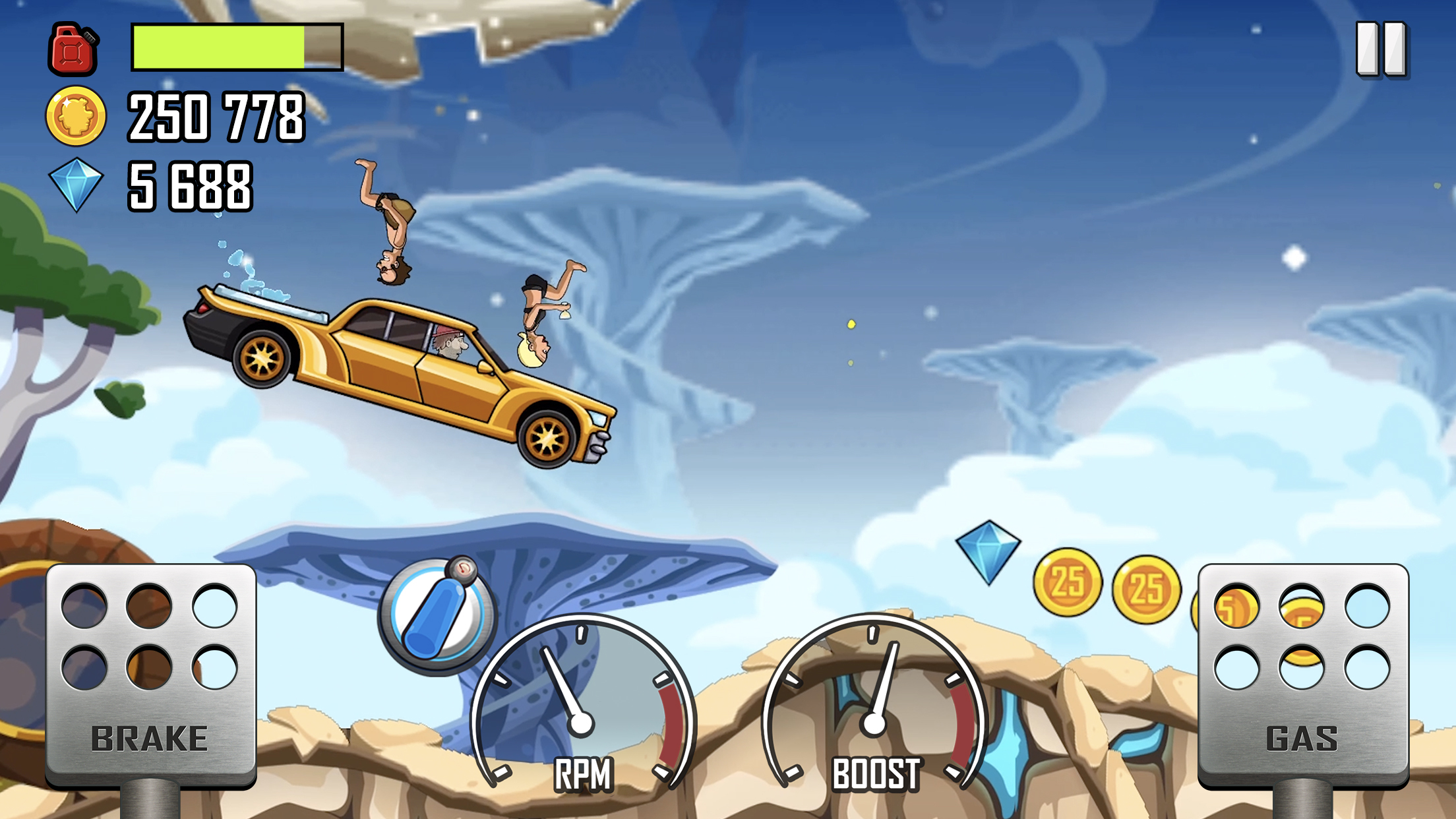 اسکرین شات 3 بازی Hill Climb Racing