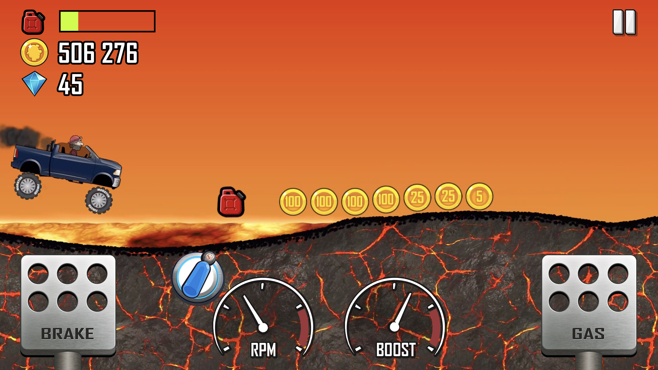 اسکرین شات 5 بازی Hill Climb Racing
