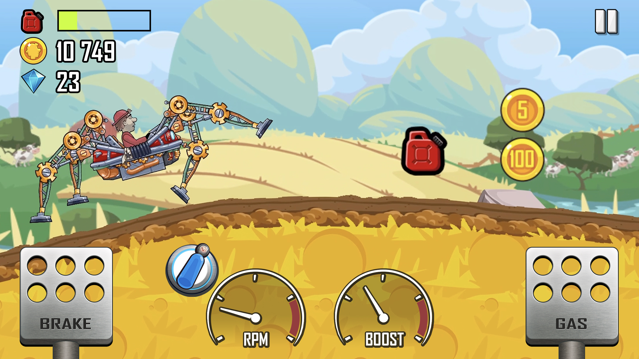 اسکرین شات 2 بازی Hill Climb Racing