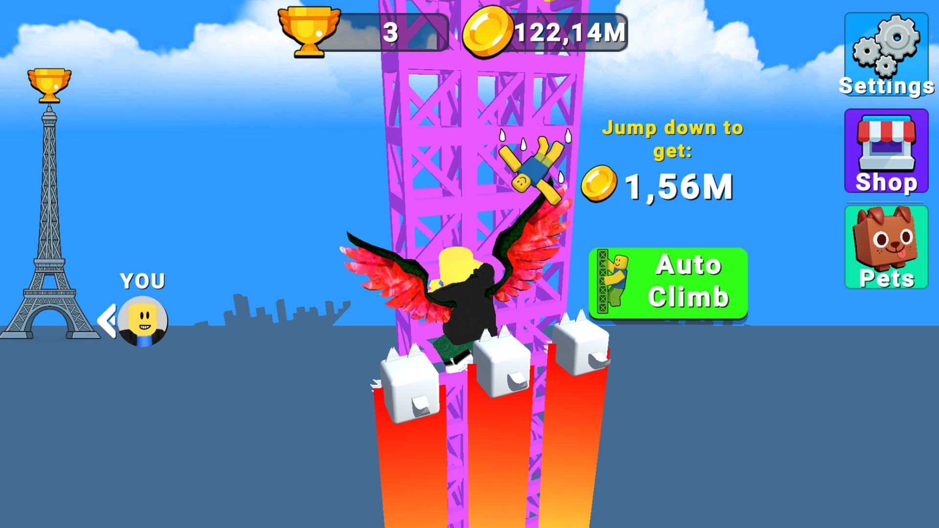 اسکرین شات 3 بازی Climb Jump Obby Tower Offline