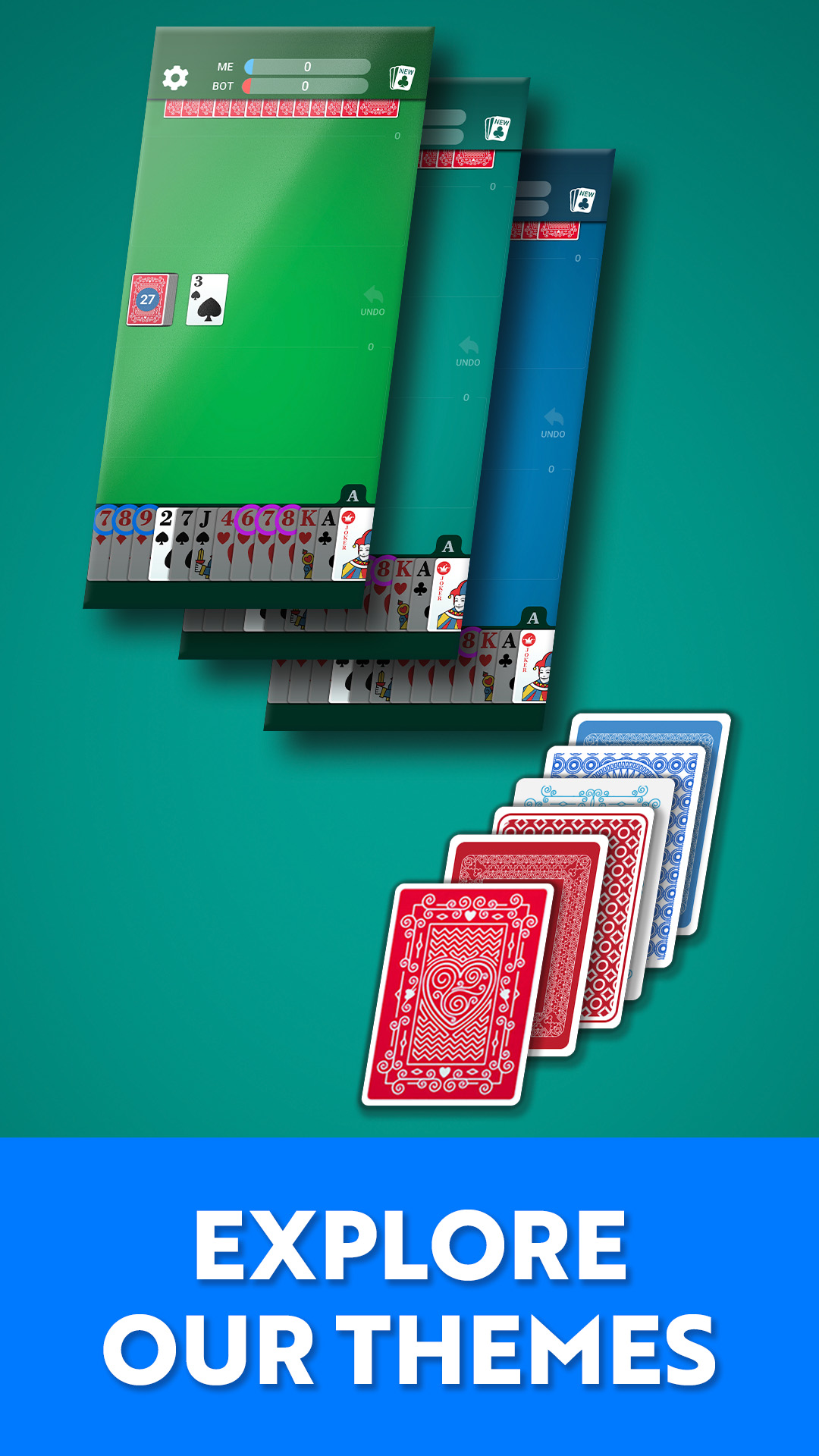 اسکرین شات 5 بازی Rummy 500 - Card Game