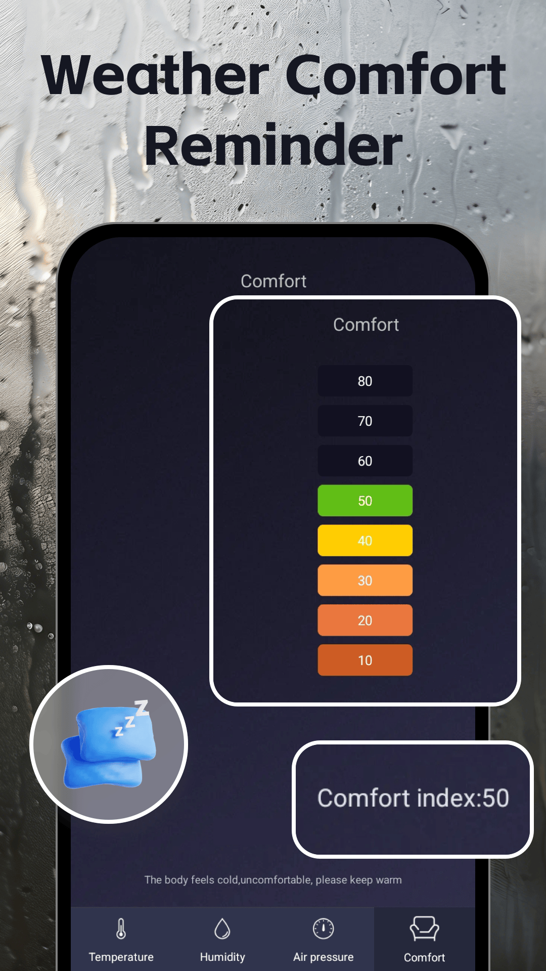اسکرین شات 4 برنامه Thermometer - Hygrometer
