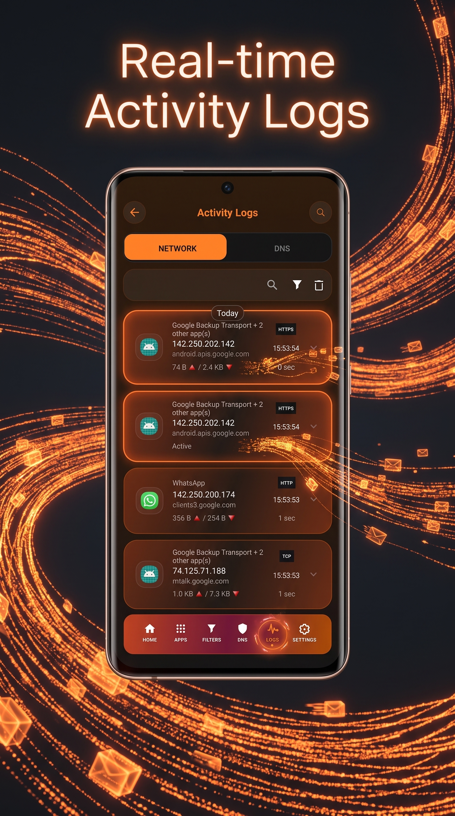 اسکرین شات 6 برنامه Firewall - DNS & Anti Spy