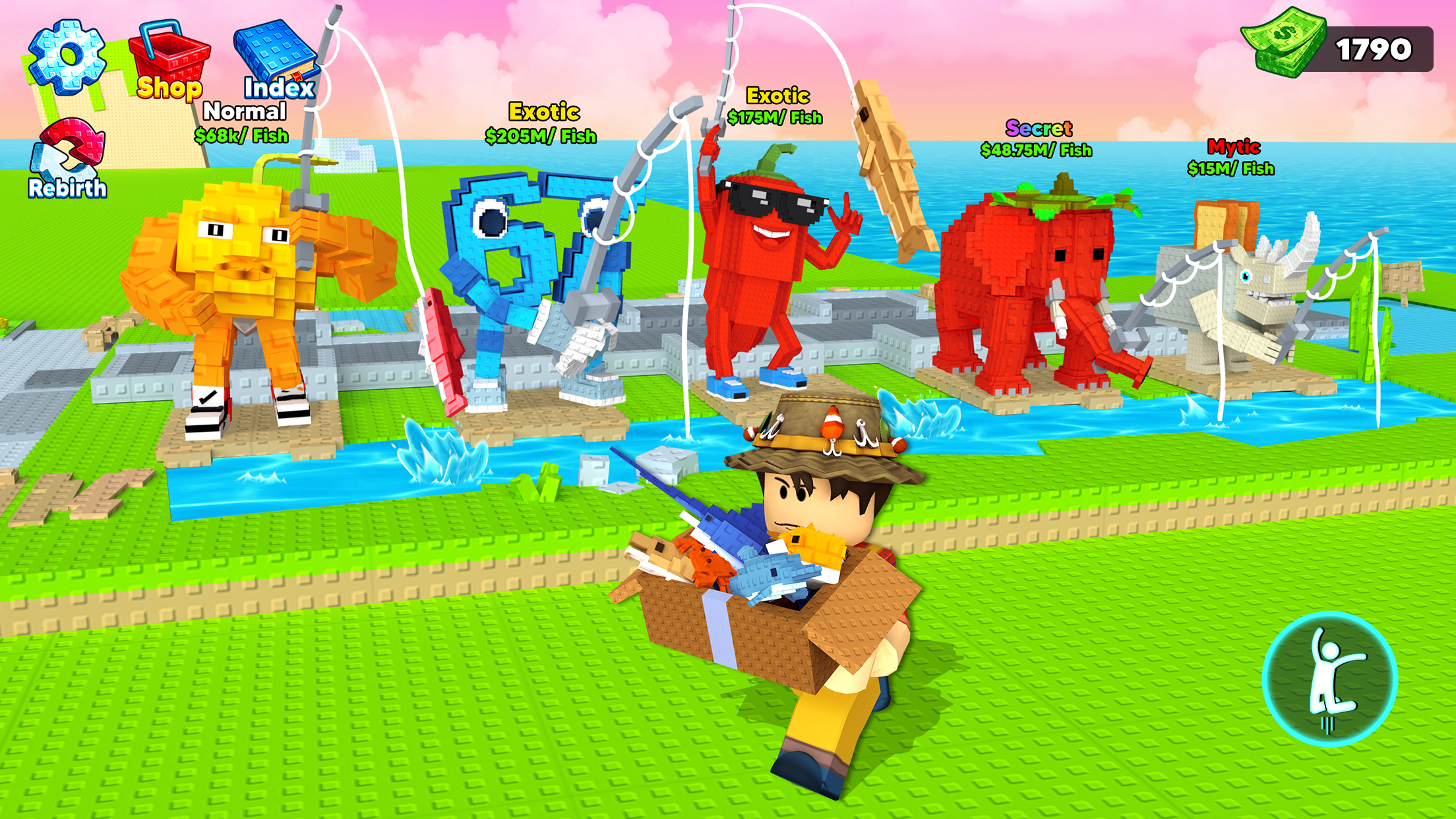 اسکرین شات 3 بازی Fishing Brainrot: Catch All