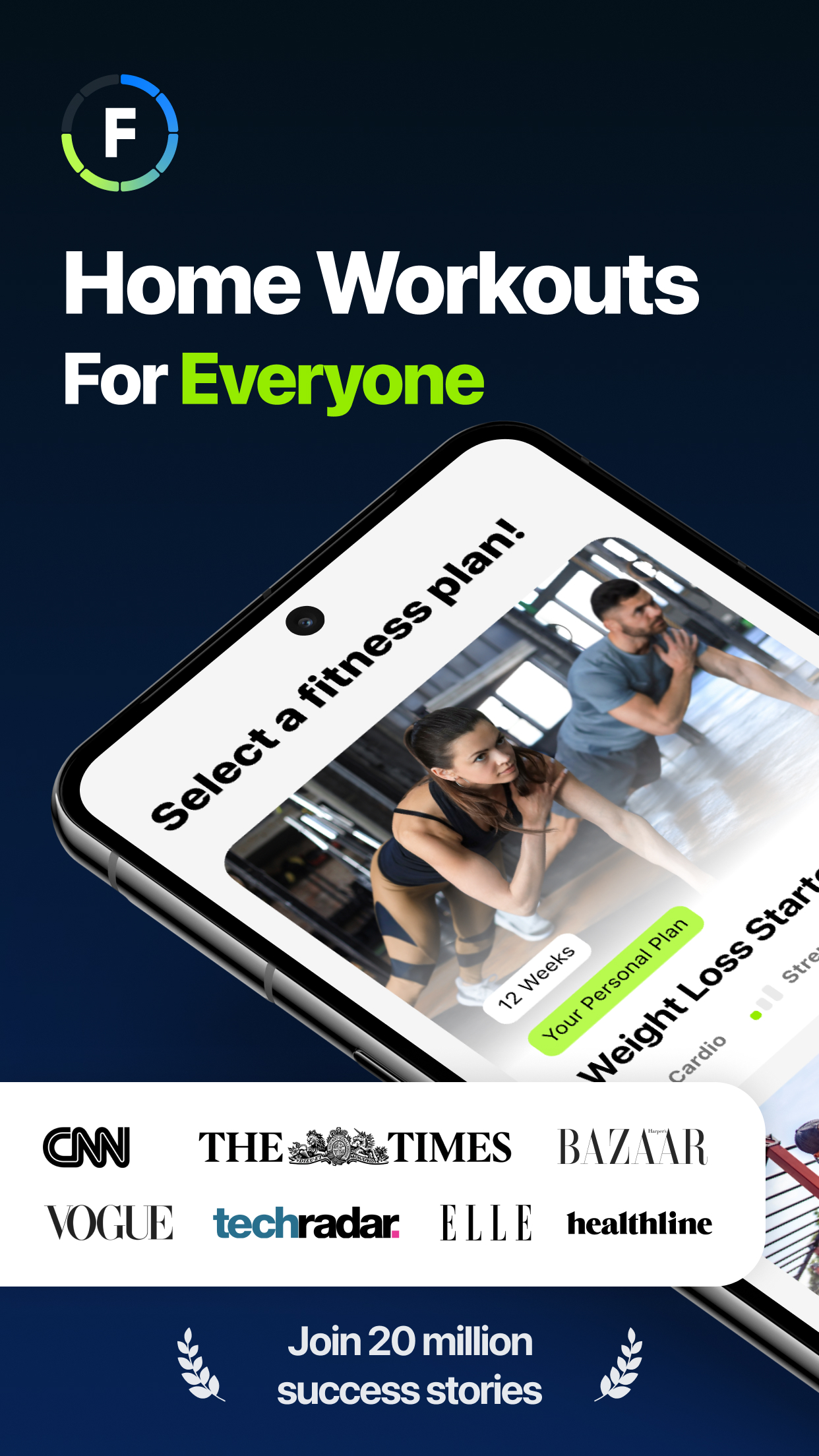 اسکرین شات 1 برنامه Fitify: Fitness, Home Workout
