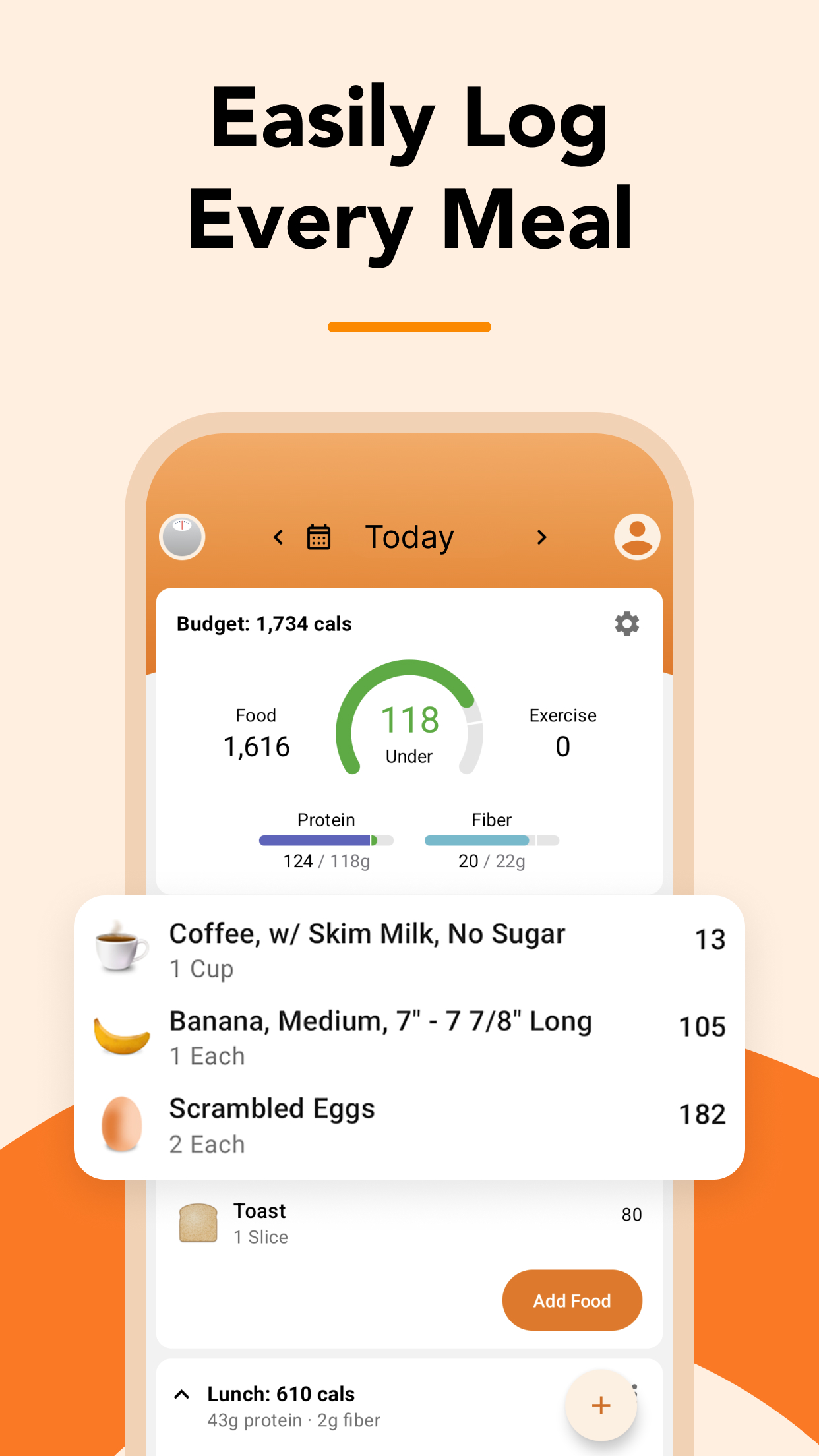 اسکرین شات 2 برنامه Calorie Counter by Lose It!