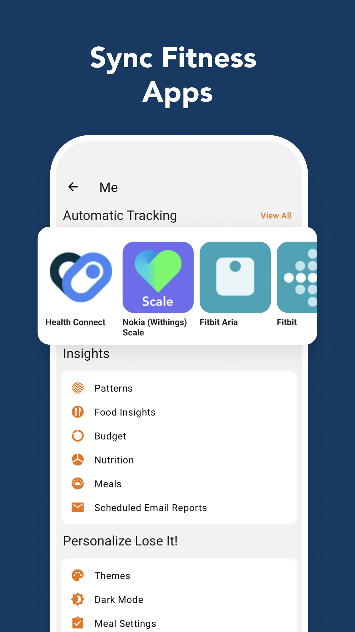 اسکرین شات 6 برنامه Calorie Counter by Lose It!