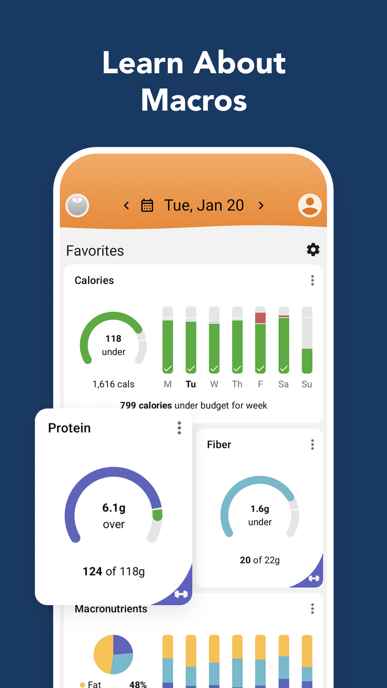 اسکرین شات 7 برنامه Calorie Counter by Lose It!