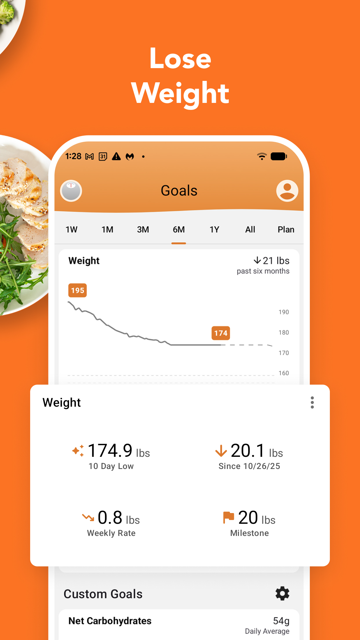 اسکرین شات 2 برنامه Calorie Counter by Lose It!