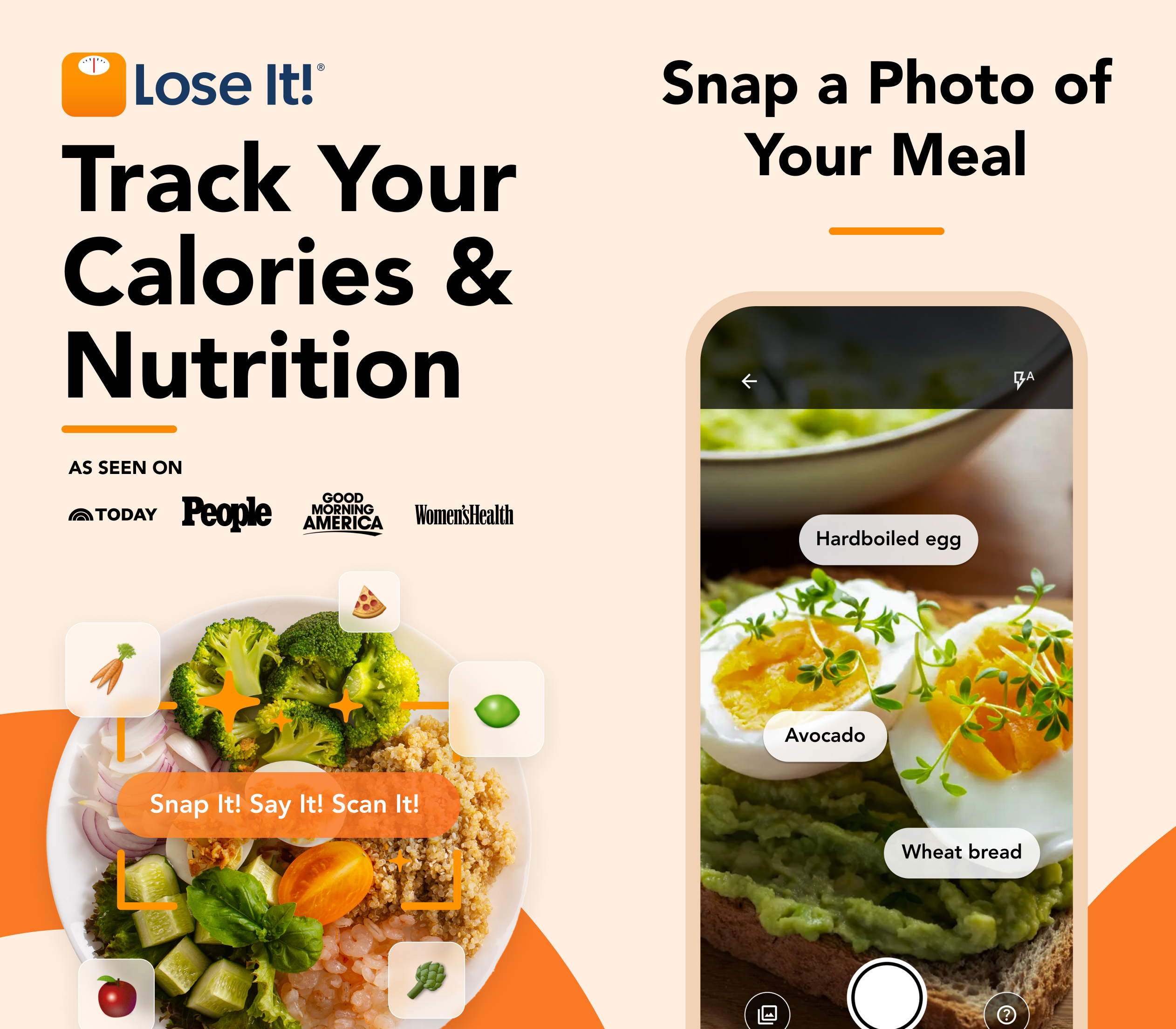 اسکرین شات 1 برنامه Calorie Counter by Lose It!