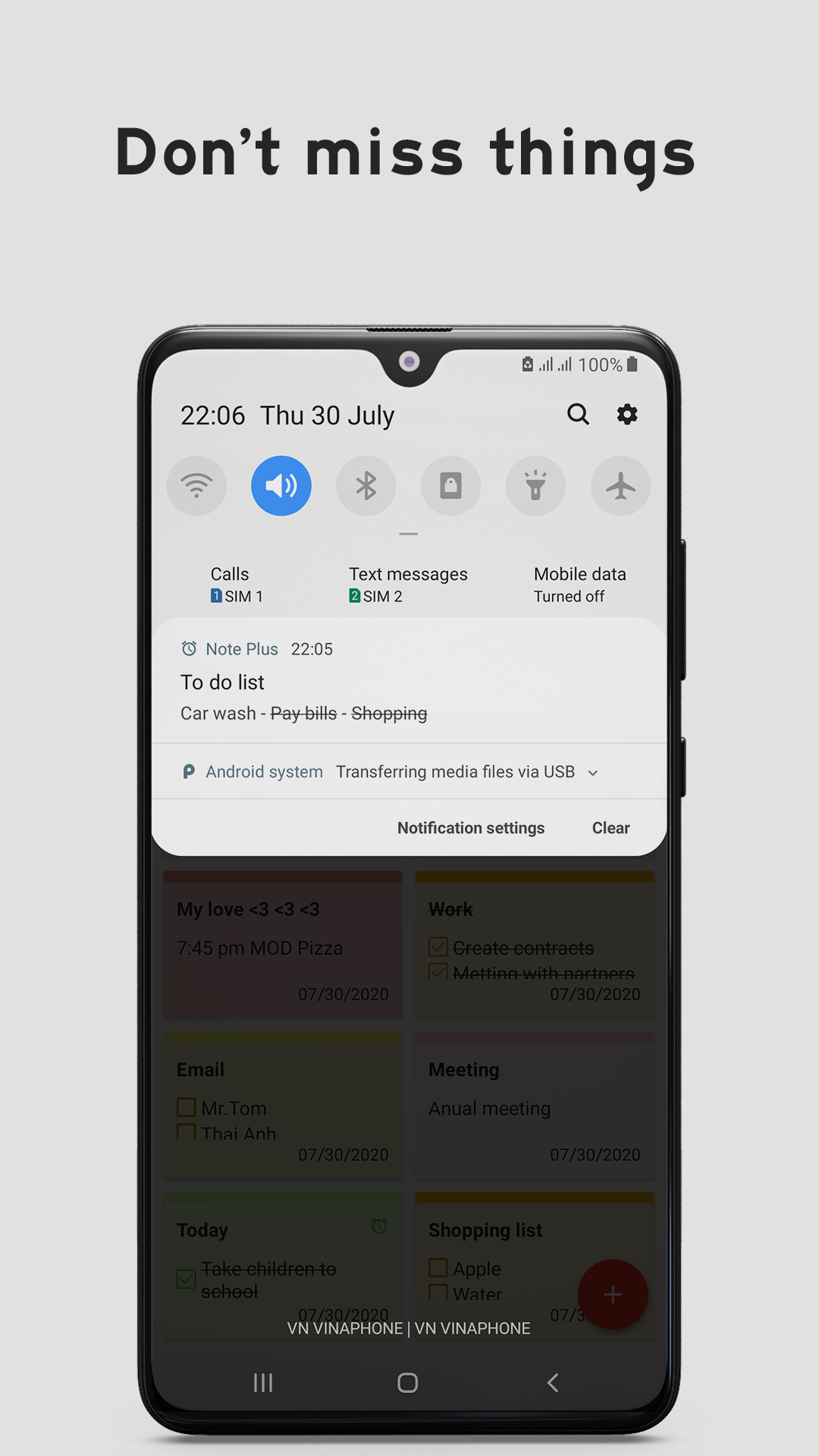 اسکرین شات 5 برنامه Note Plus - Notepad, Checklist