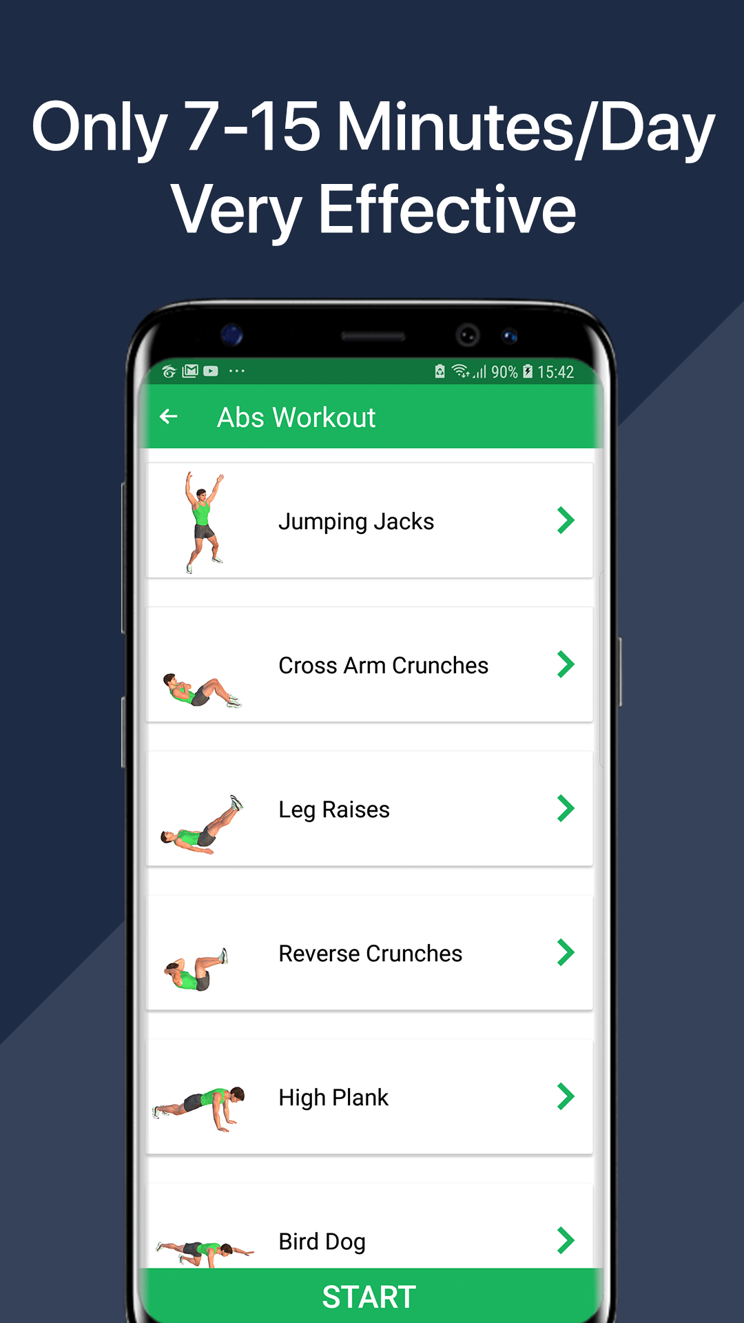 اسکرین شات 5 برنامه 7 Minute Workout - Abs Workout
