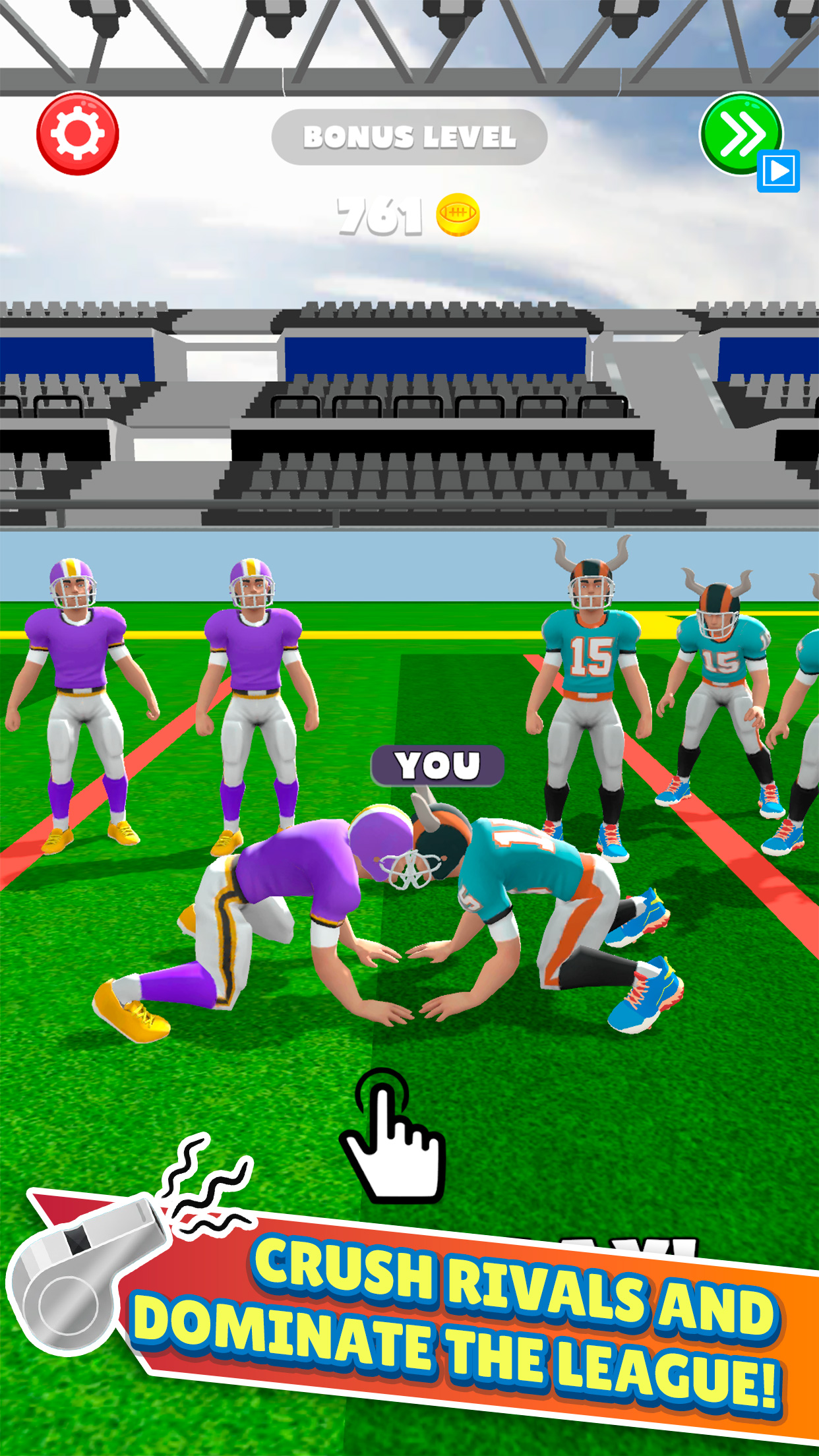 اسکرین شات 6 بازی Hyper Touchdown 3D