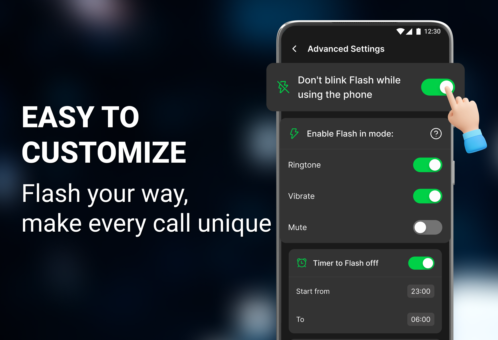 اسکرین شات 5 برنامه Flash Alert & Led Flashlight