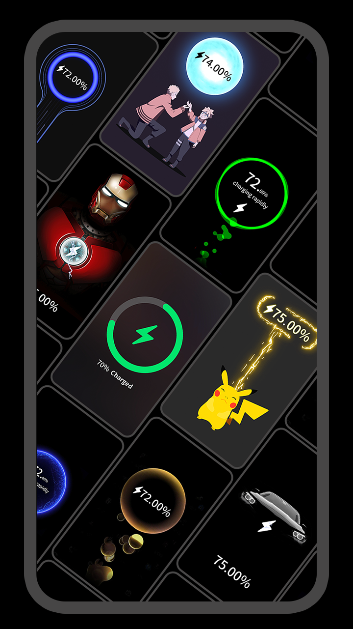 اسکرین شات 3 برنامه Flashing charging animation