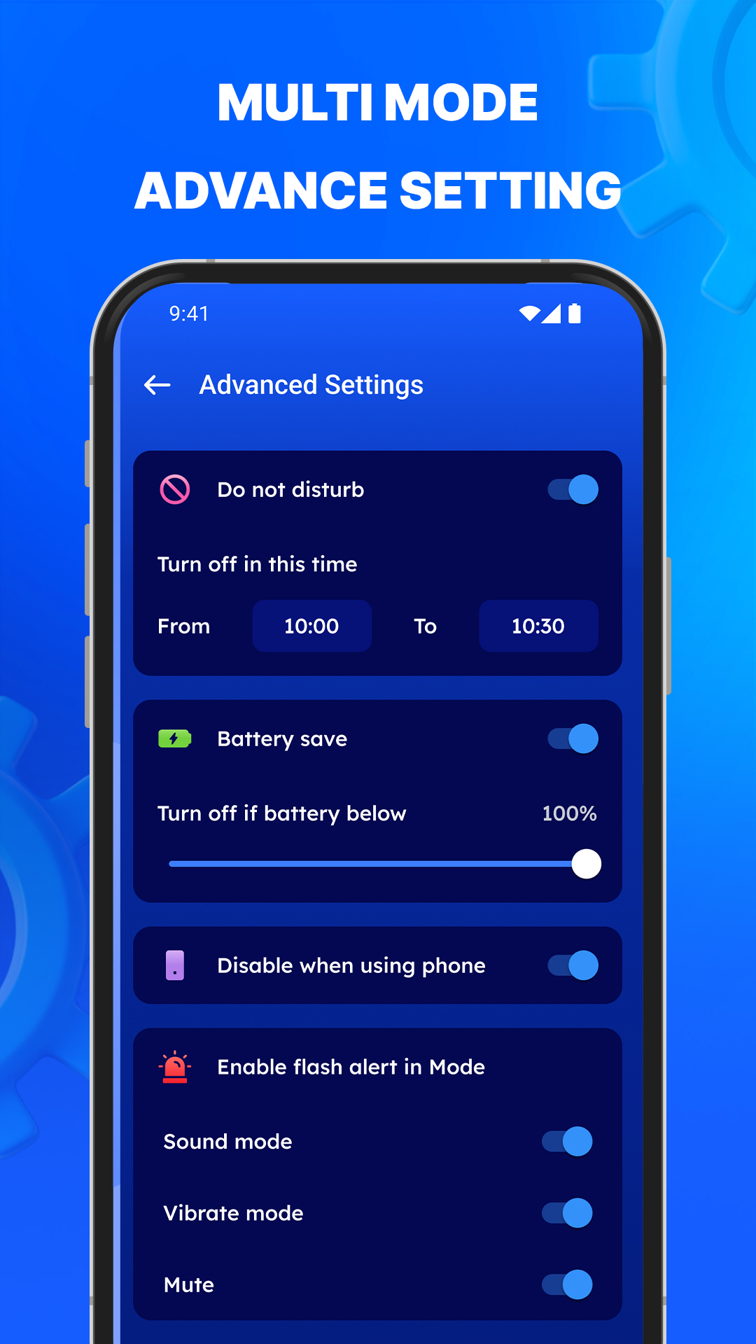 اسکرین شات 5 برنامه Flashlight App: Flash Alert