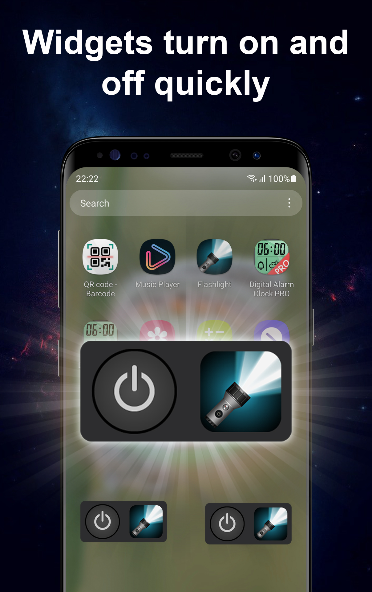 اسکرین شات 5 برنامه Flashlight & Screen Light