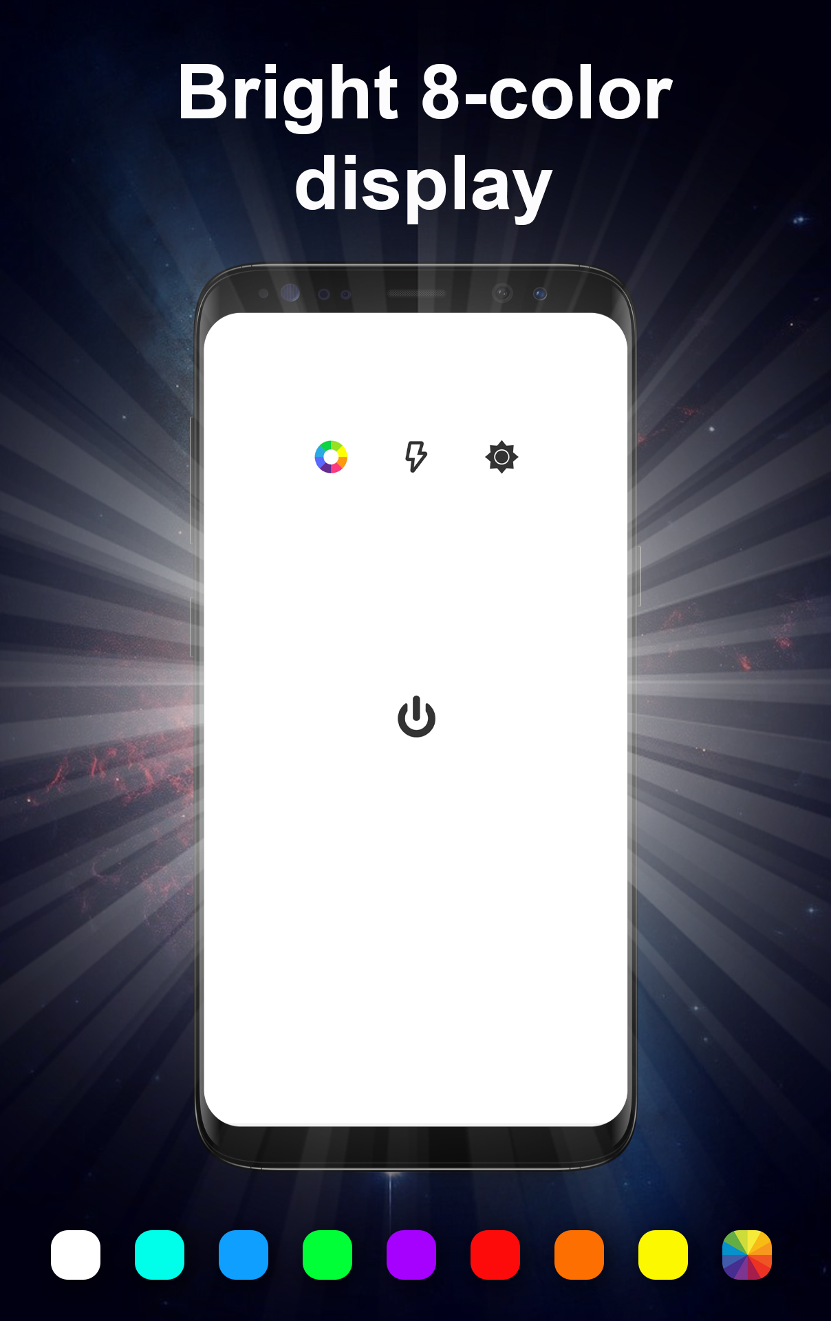 اسکرین شات 3 برنامه Flashlight & Screen Light