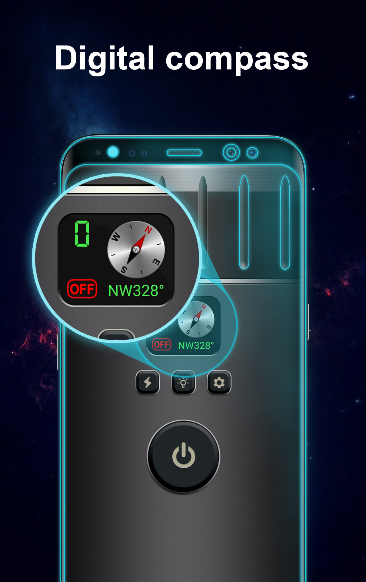 اسکرین شات 2 برنامه Flashlight & Screen Light