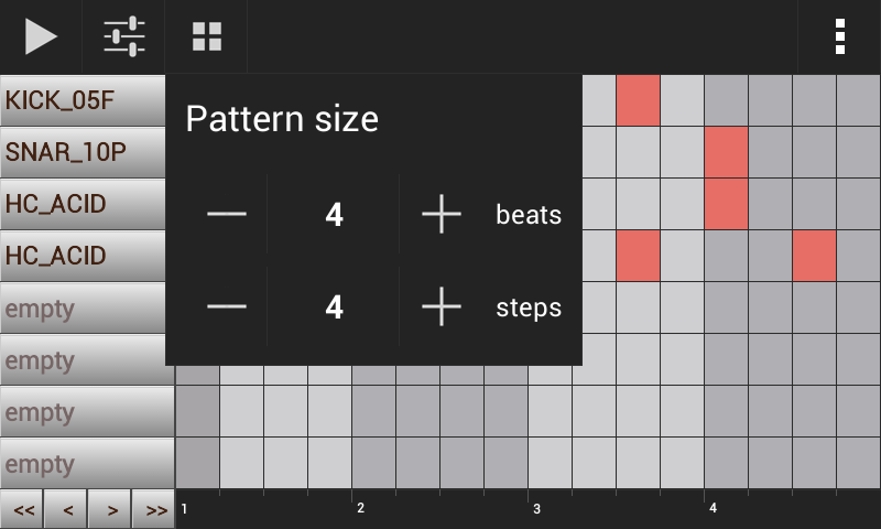 اسکرین شات 4 برنامه GrooveMixer Beat Maker
