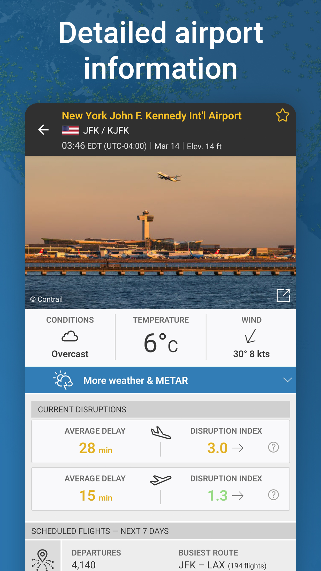 اسکرین شات 5 برنامه Flightradar24 Flight Tracker