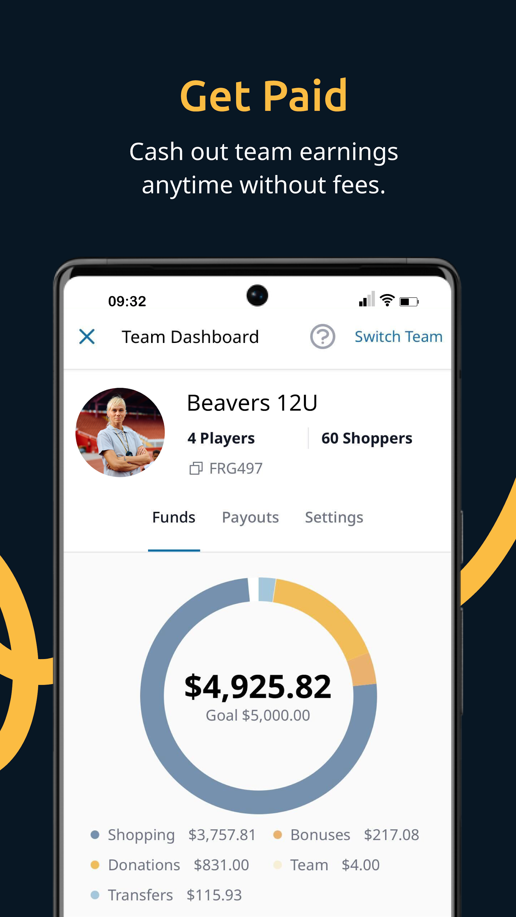 اسکرین شات 4 برنامه FlipGive Shop - Funding Sports