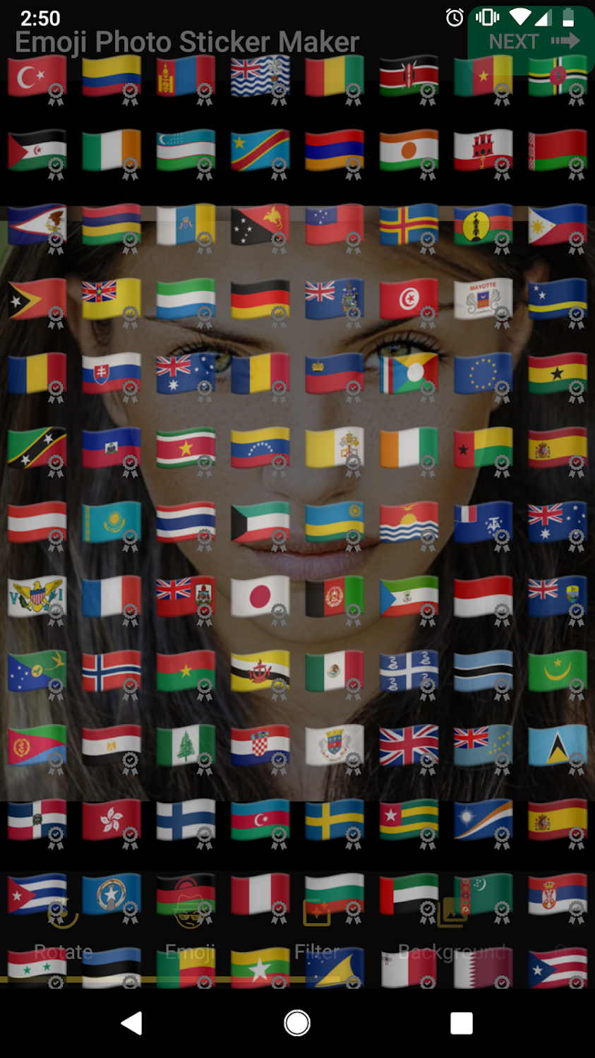 اسکرین شات 5 برنامه Emoji Stickers Photo Editor