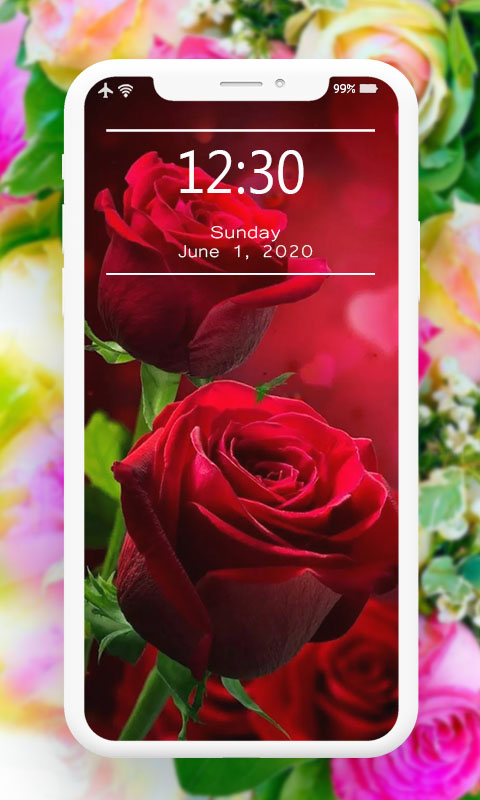 اسکرین شات 2 برنامه Flowers Wallpaper