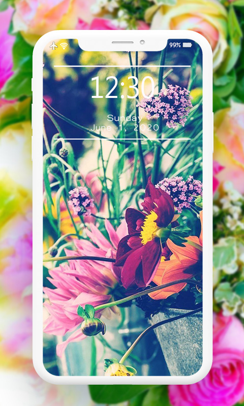 اسکرین شات 8 برنامه Flowers Wallpaper