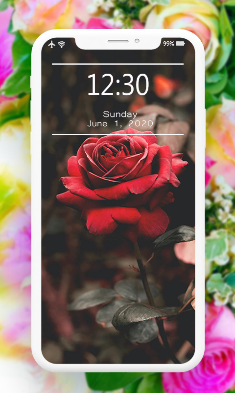 اسکرین شات 5 برنامه Flowers Wallpaper