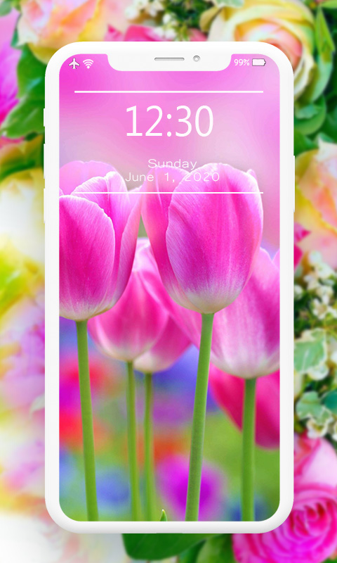 اسکرین شات 7 برنامه Flowers Wallpaper