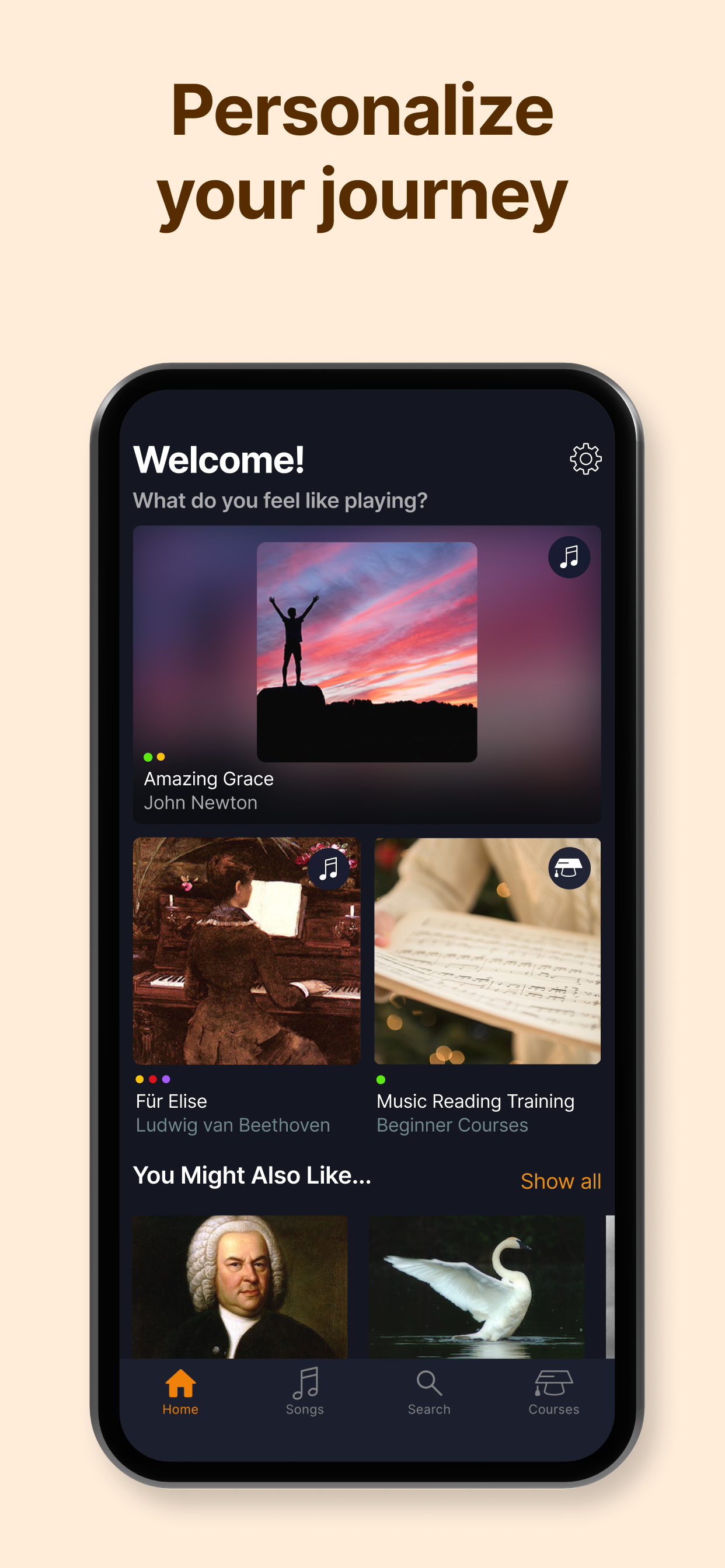اسکرین شات 6 برنامه flowkey: Learn piano