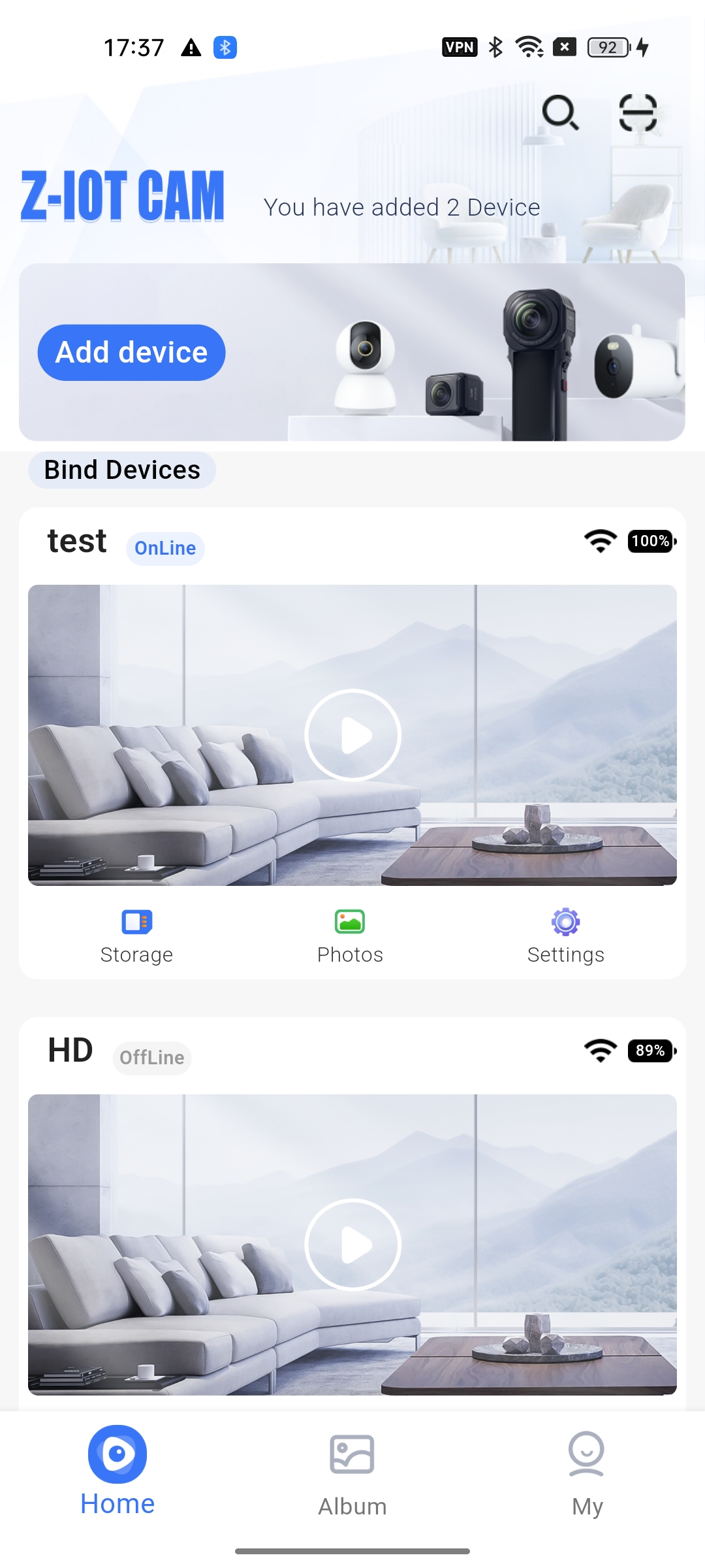 اسکرین شات 1 برنامه Z-IOT CAM