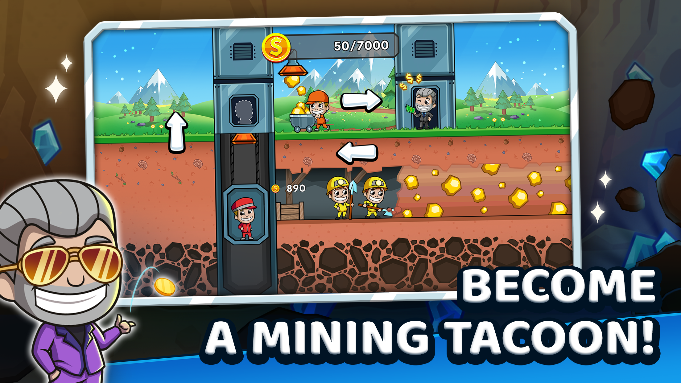 اسکرین شات 4 بازی Idle Miner Tycoon: Gold & Cash