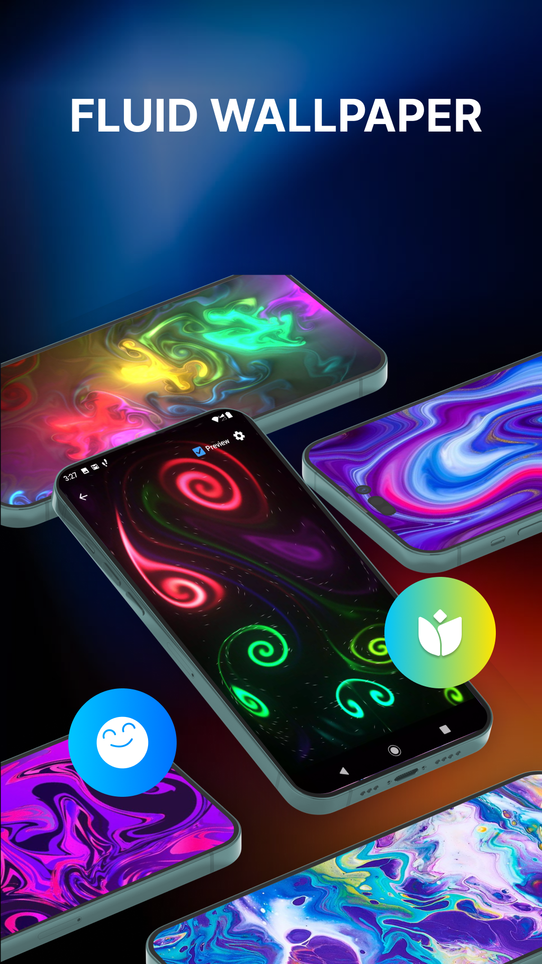 اسکرین شات 1 برنامه Magic Fluid: Magic Wallpaper